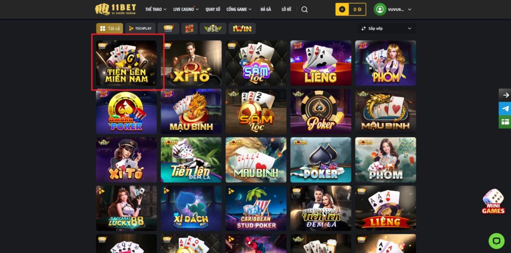 Game Tiến Lên 11Bet