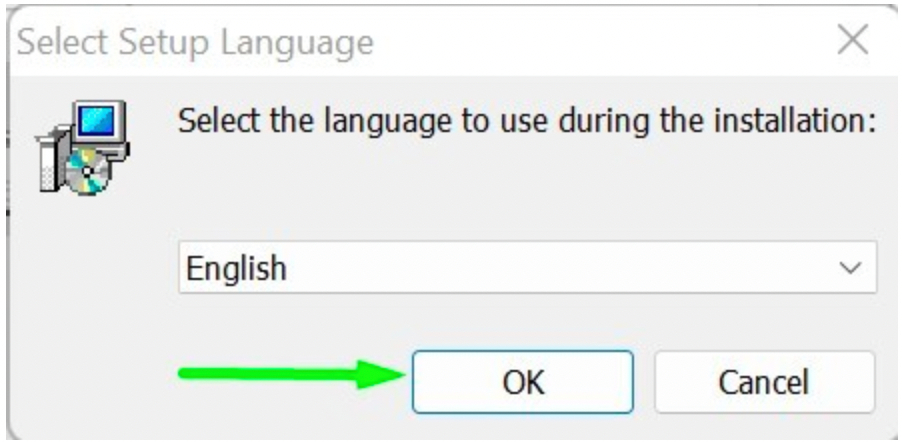 Chọn ngôn ngữ khi sử dụng phần mềm Genymotions sau khi cài đặt xong 